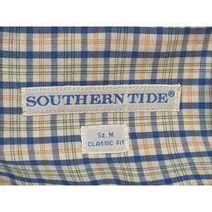 SOUTHERN TIDE Classic Fit Performance Plaid Button Down Men's Size Medium